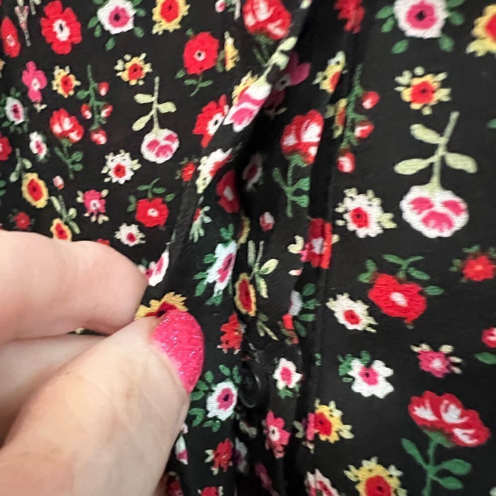 Gibson size XS floral button down blouse - Picture 2 of 7